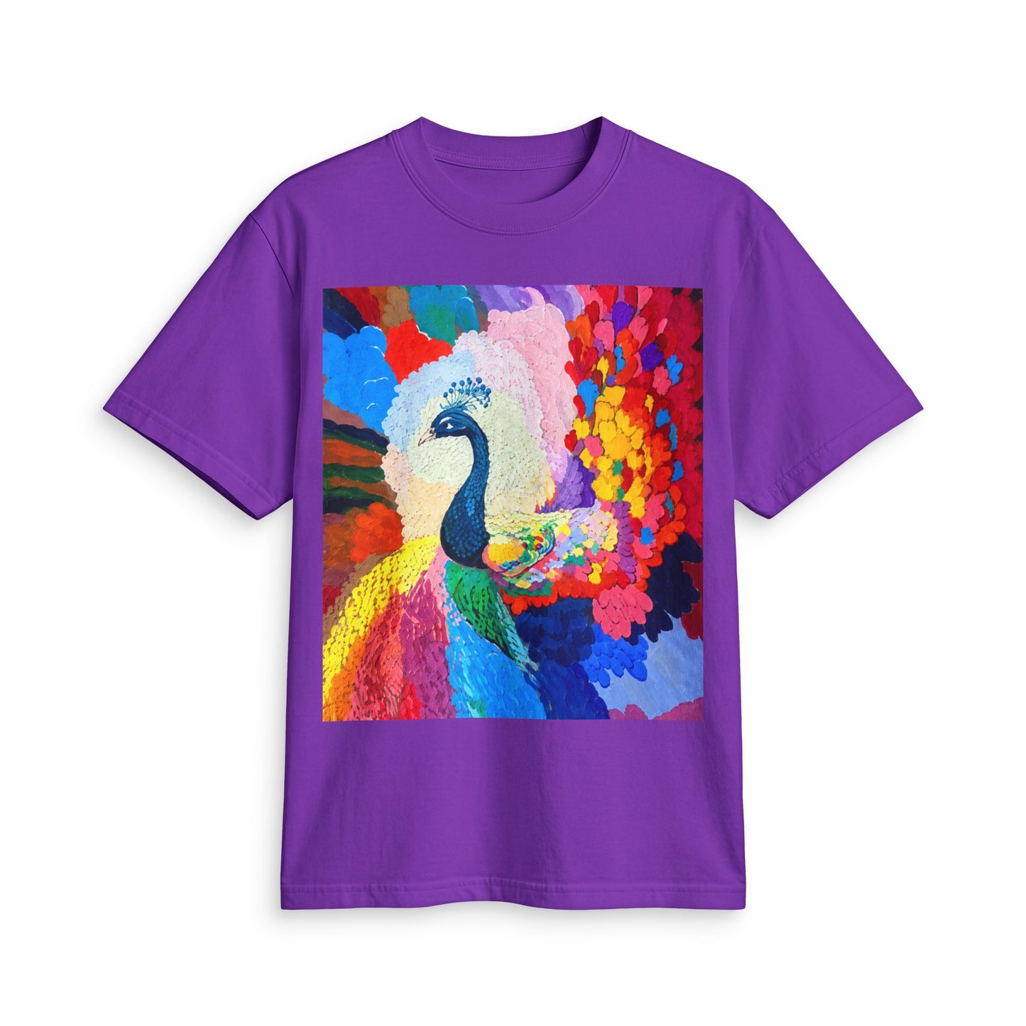Peacock Prism T-Shirt — Colorful Abstract Peacock Art Tee