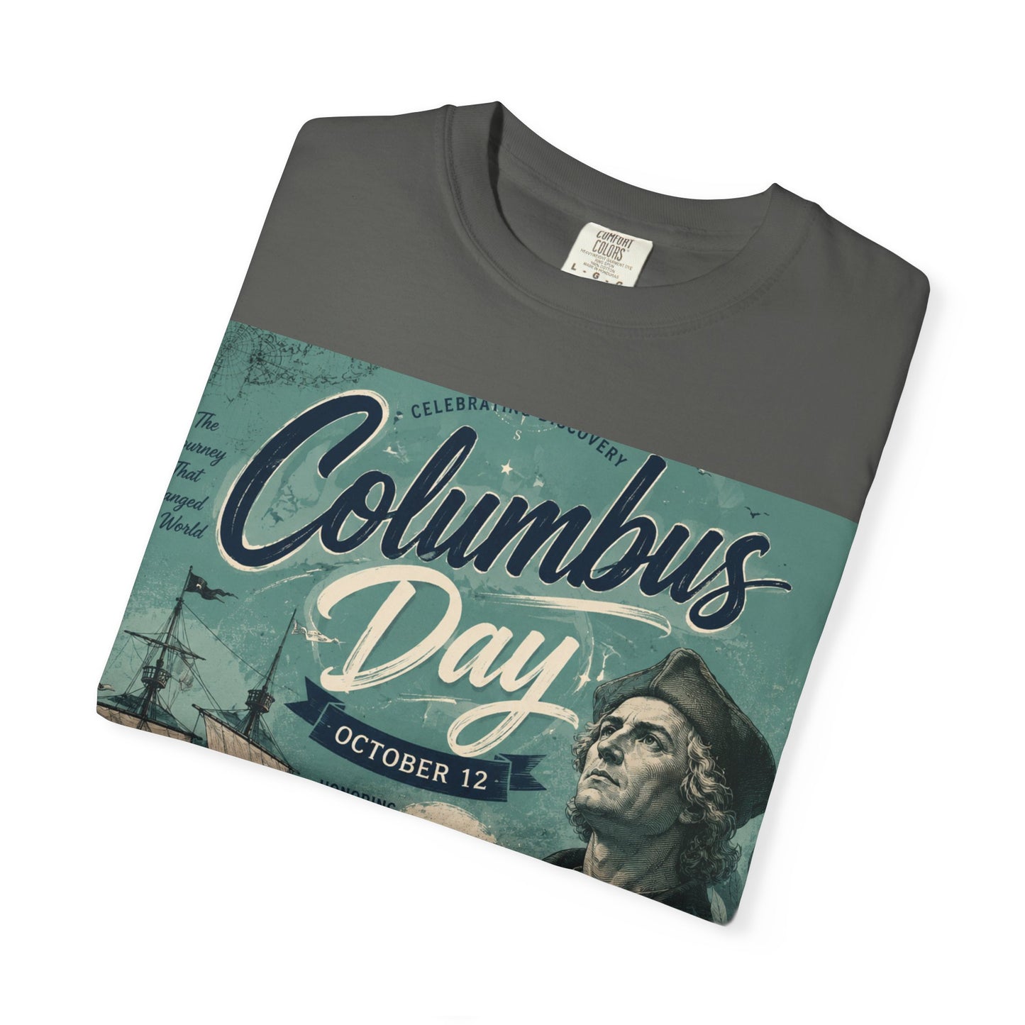 Columbus Day Vintage Graphic T-Shirt