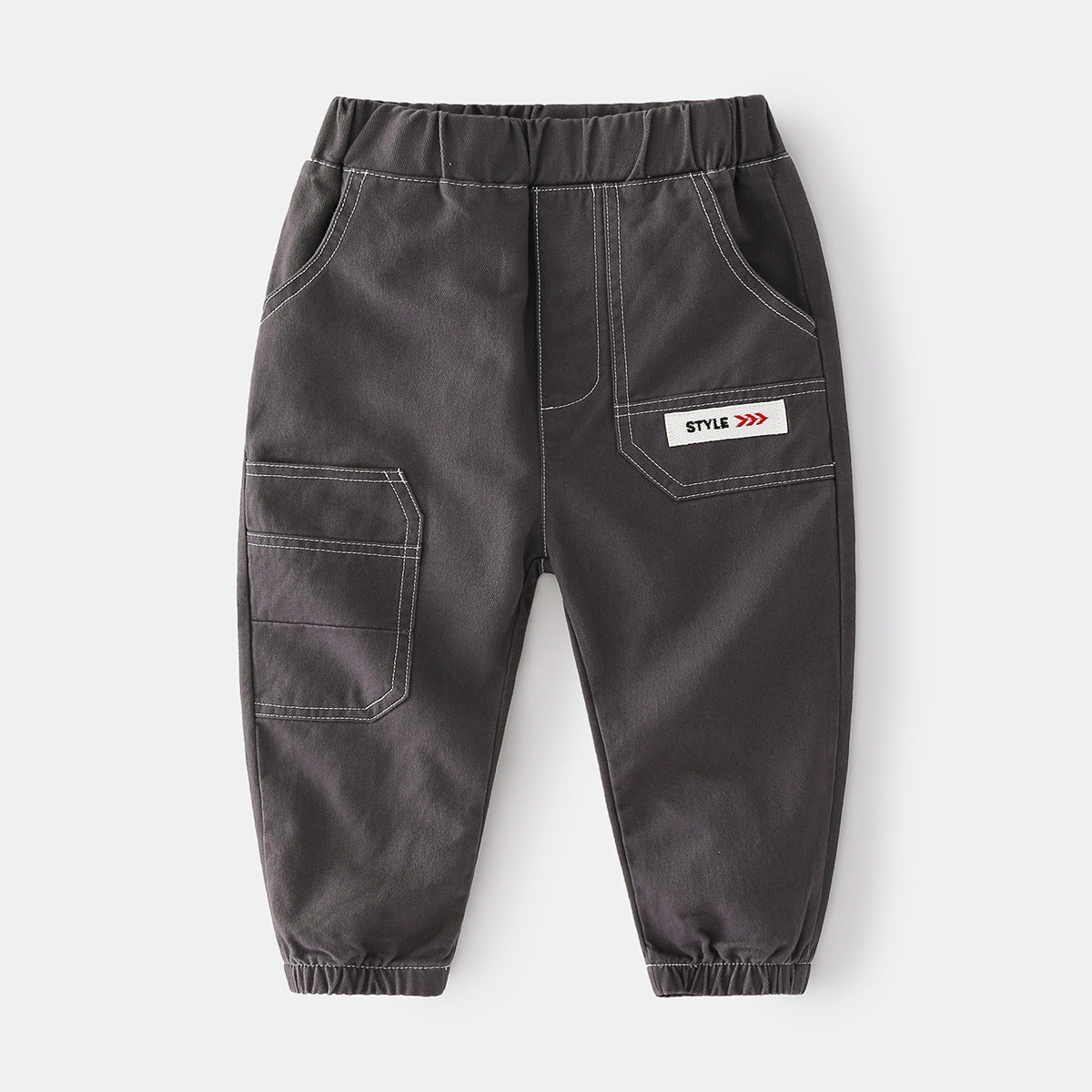 Kids' Mid-rise Spring Casual Cargo Pan