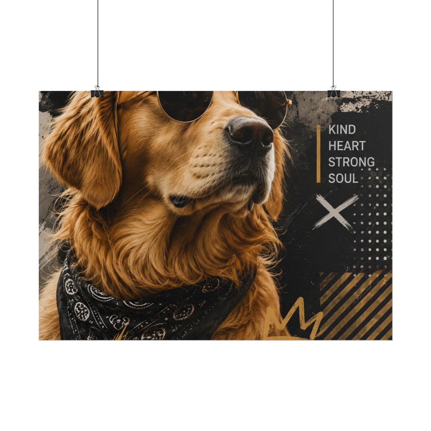Loyal Vibes Dog Poster — Golden Retriever Wall Art ("Loyal Vibes")