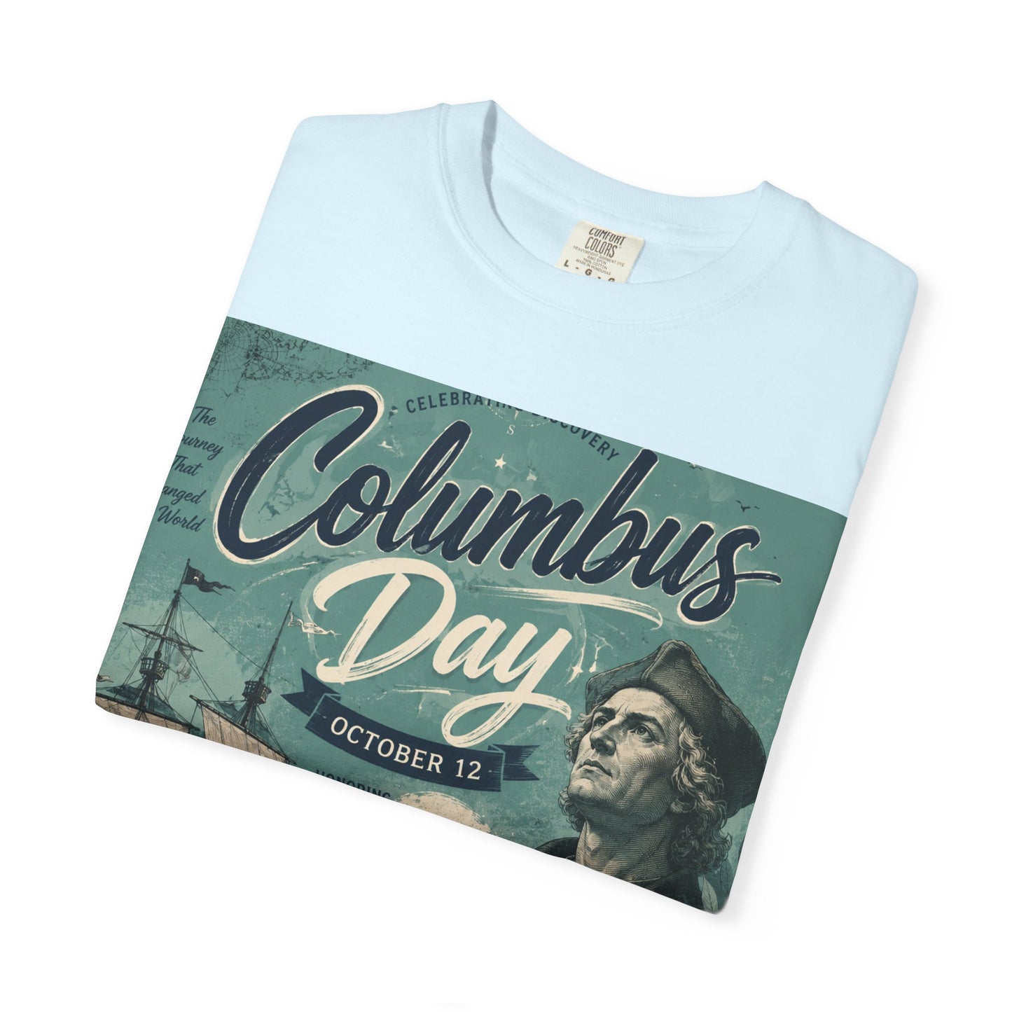 Columbus Day Vintage Graphic T-Shirt