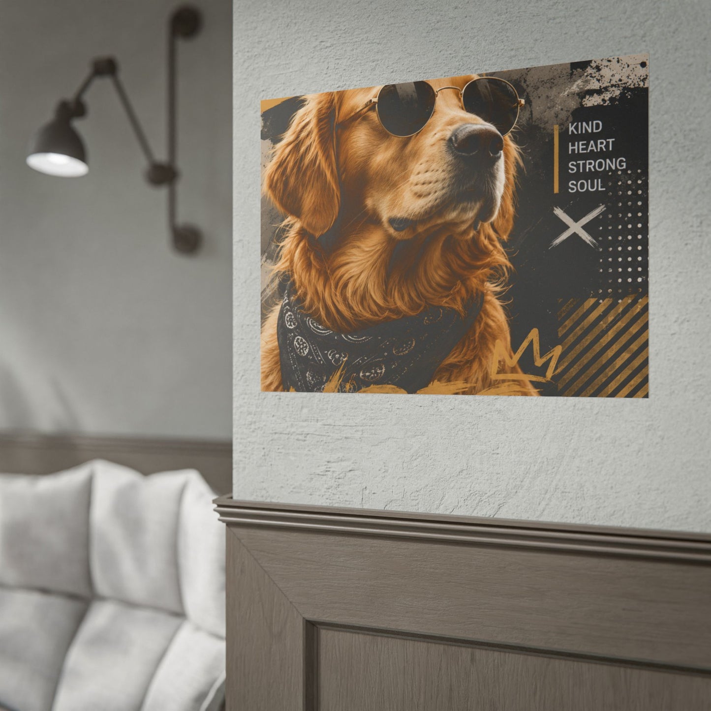 Loyal Vibes Dog Poster — Golden Retriever Wall Art ("Loyal Vibes")