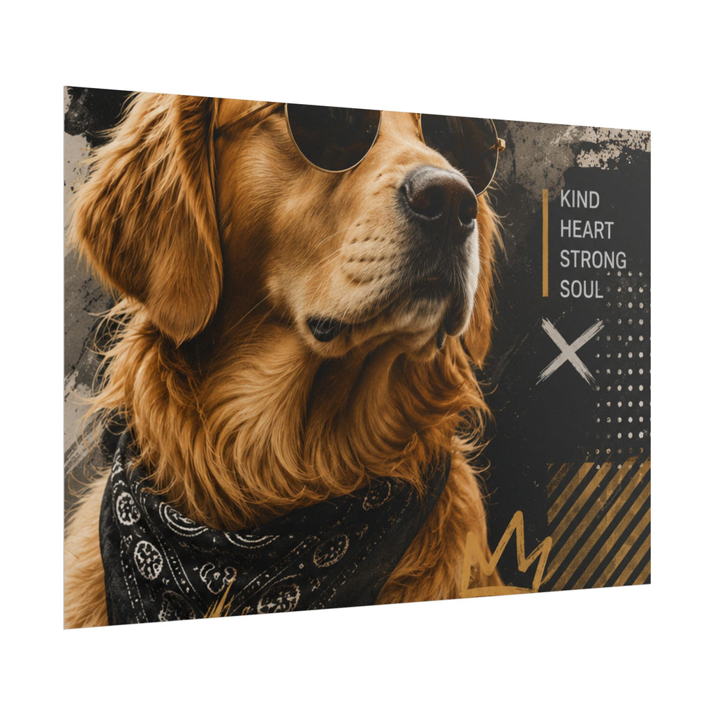 Loyal Vibes Dog Poster — Golden Retriever Wall Art ("Loyal Vibes")
