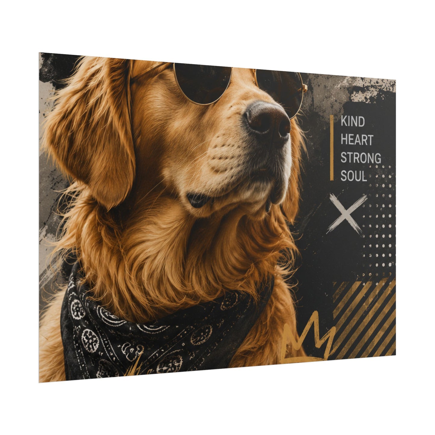 Loyal Vibes Dog Poster — Golden Retriever Wall Art ("Loyal Vibes")