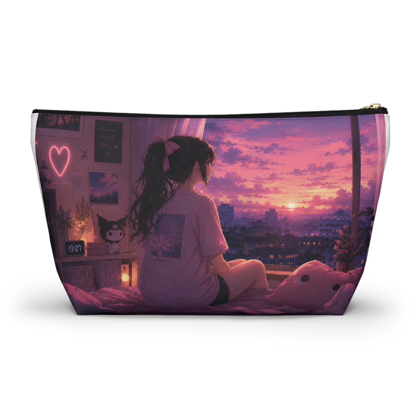 Sunset Room Anime Accessory Pouch
