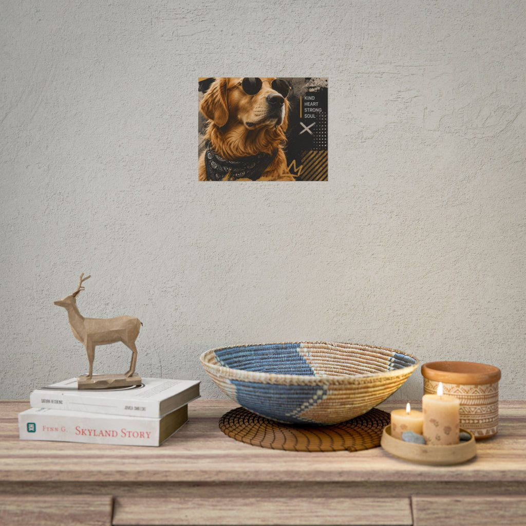 Loyal Vibes Dog Poster — Golden Retriever Wall Art ("Loyal Vibes")