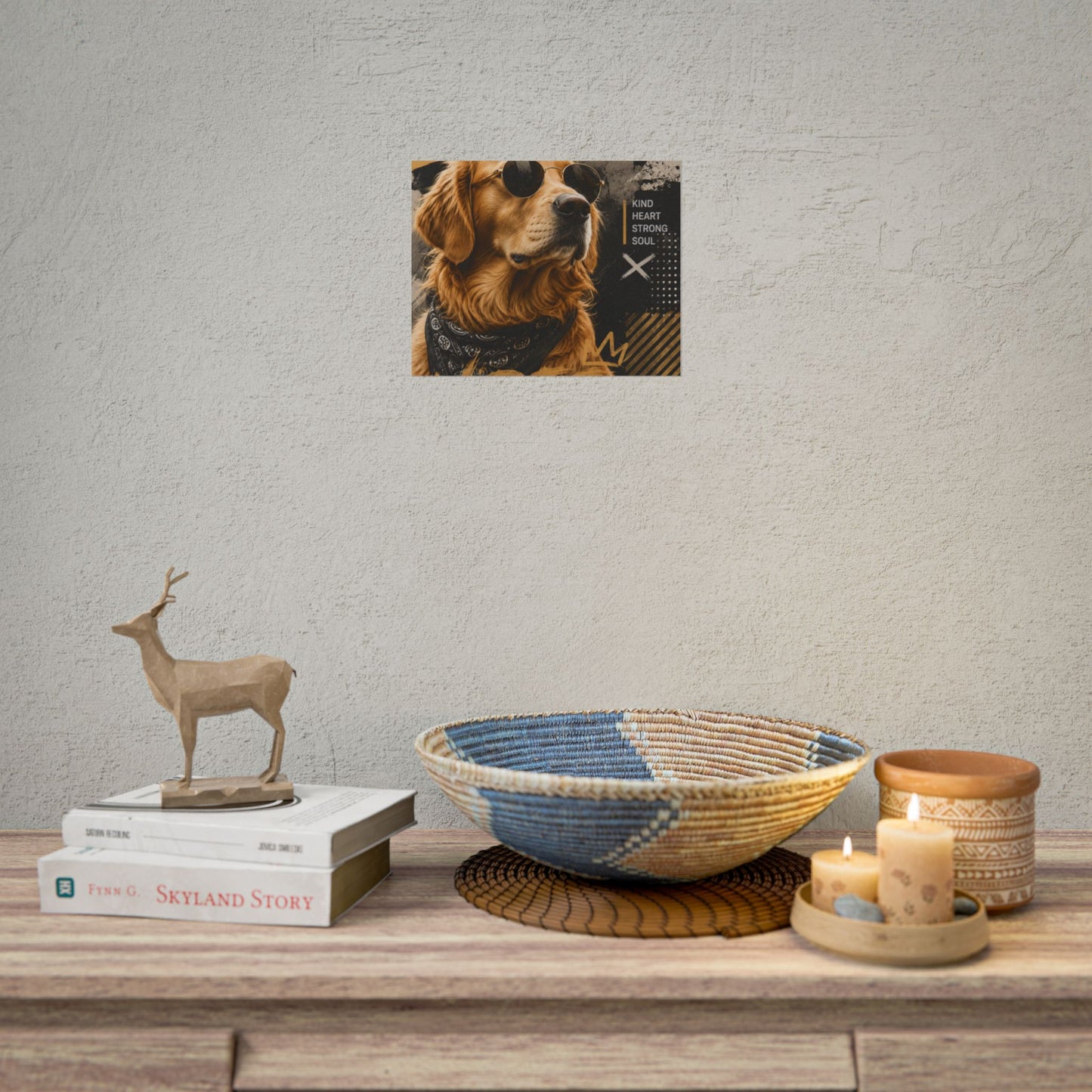 Loyal Vibes Dog Poster — Golden Retriever Wall Art ("Loyal Vibes")