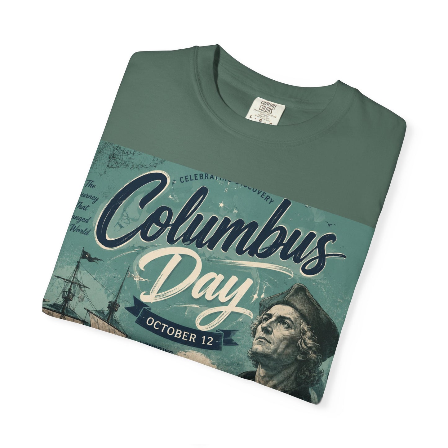 Columbus Day Vintage Graphic T-Shirt