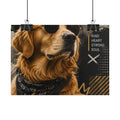 Loyal Vibes Dog Poster — Golden Retriever Wall Art ("Loyal Vibes")