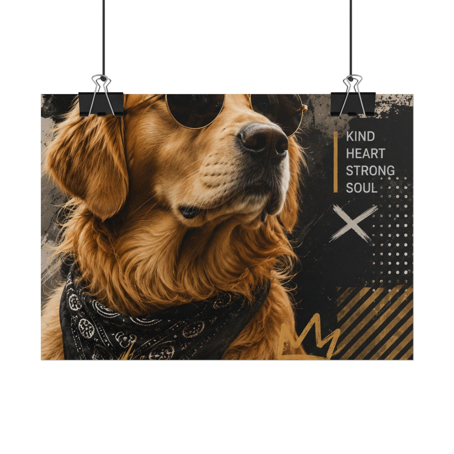 Loyal Vibes Dog Poster — Golden Retriever Wall Art ("Loyal Vibes")