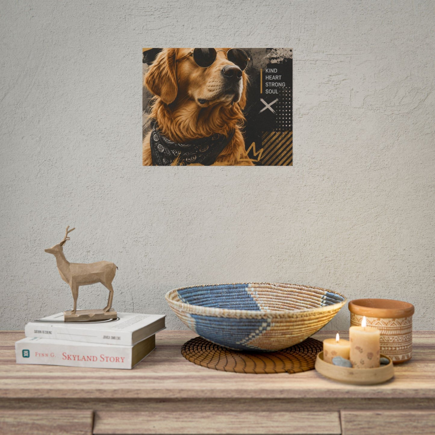 Loyal Vibes Dog Poster — Golden Retriever Wall Art ("Loyal Vibes")