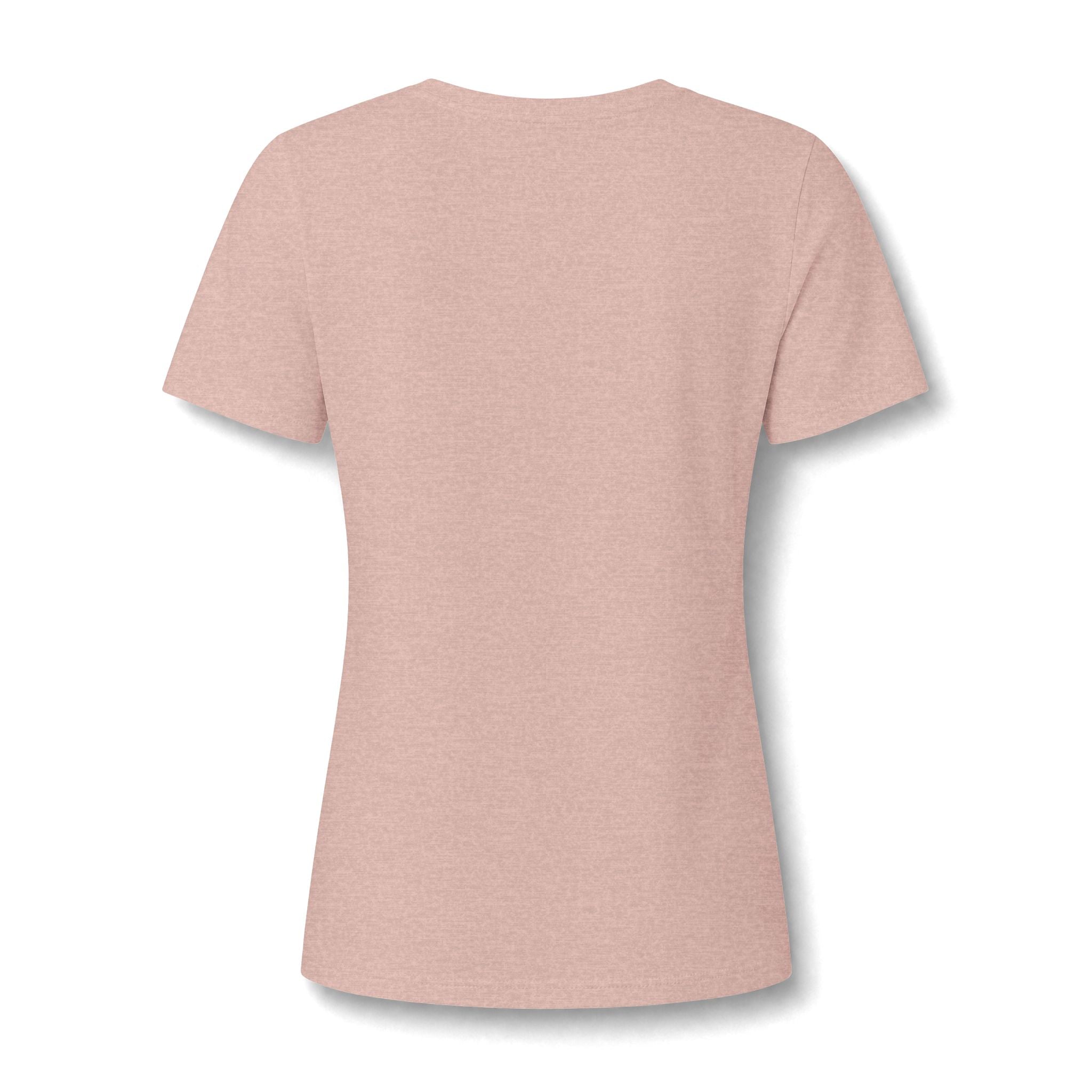 Rainy Night Painting V-Neck Tee — Woman with Red Umbrella Art Shirt