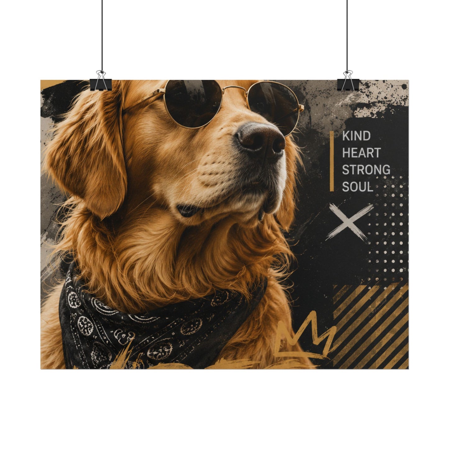 Loyal Vibes Dog Poster — Golden Retriever Wall Art ("Loyal Vibes")