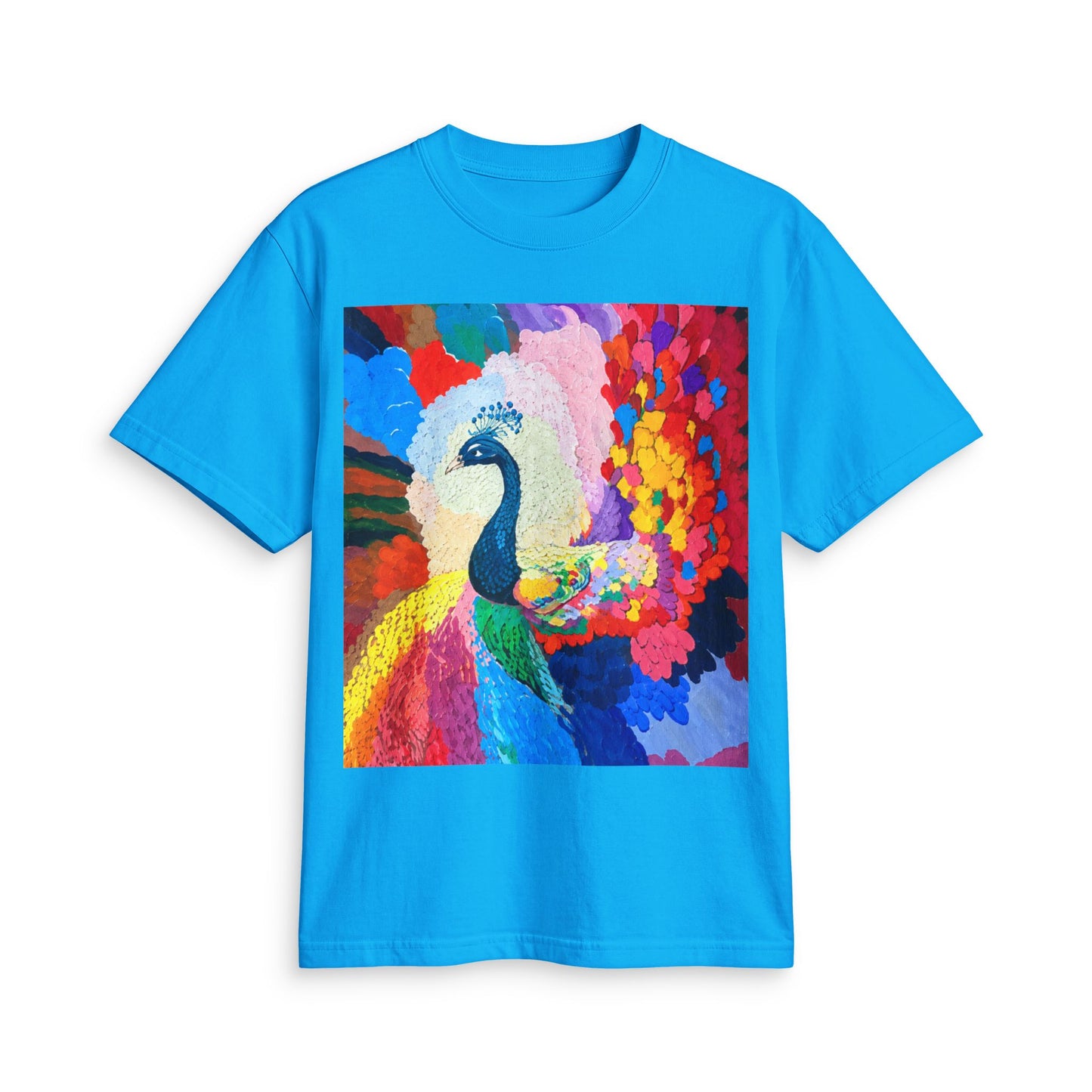 Peacock Prism T-Shirt — Colorful Abstract Peacock Art Tee
