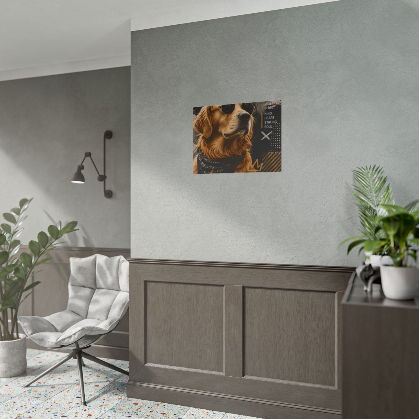 Loyal Vibes Dog Poster — Golden Retriever Wall Art ("Loyal Vibes")