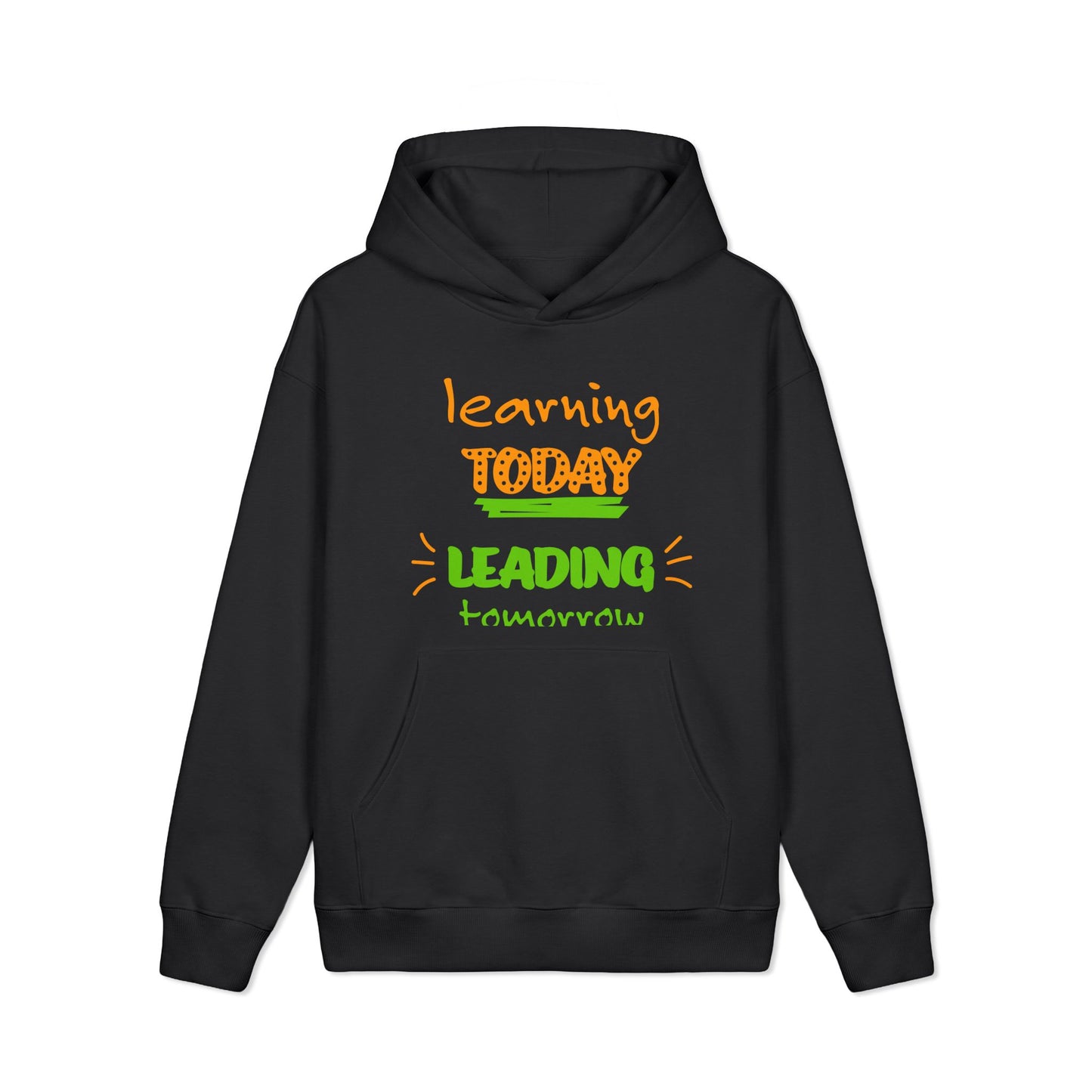 Golden Vibes Dog Hoodie — "Learning Today, Leading Tomorrow" Inspirational Pullover