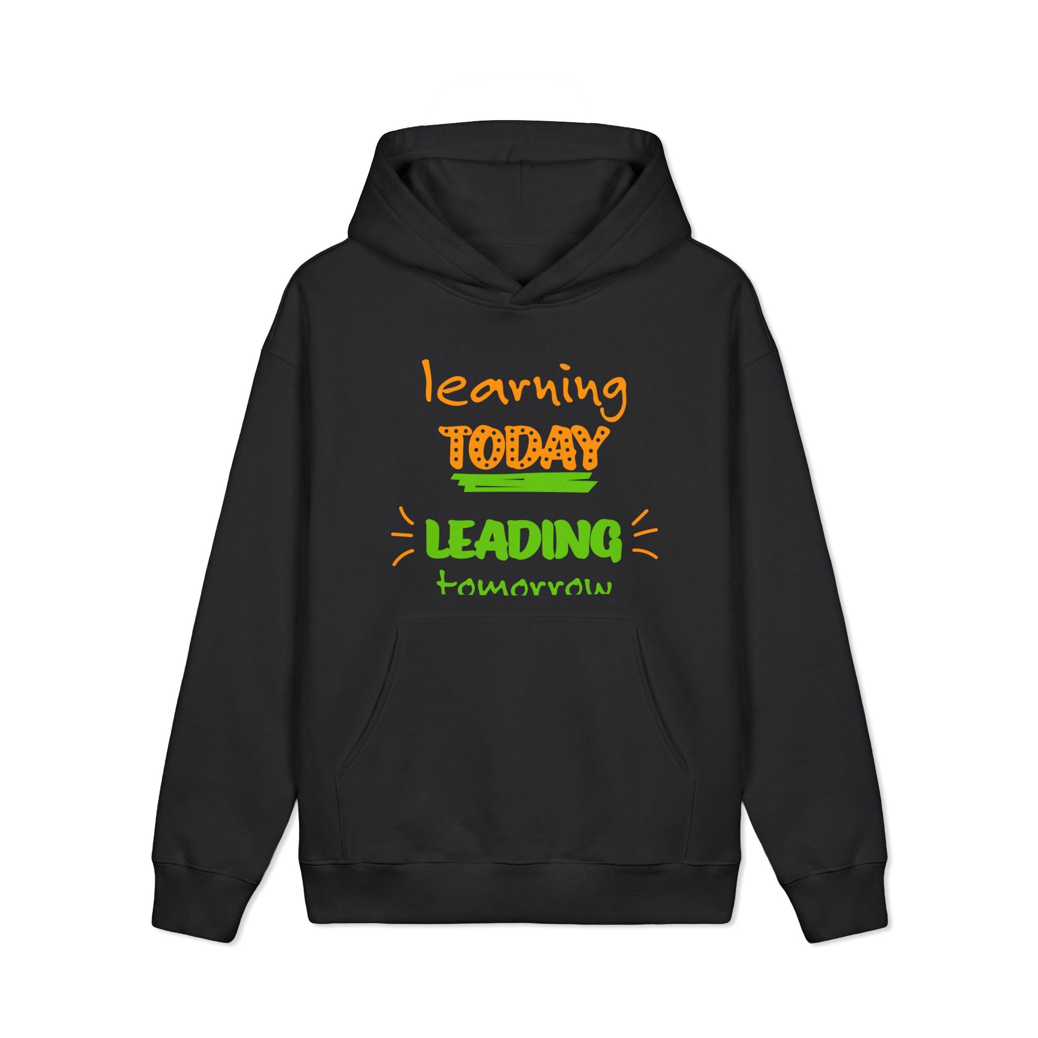 Golden Vibes Dog Hoodie — "Learning Today, Leading Tomorrow" Inspirational Pullover