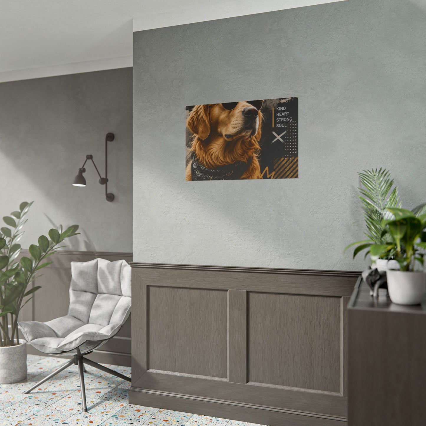Loyal Vibes Dog Poster — Golden Retriever Wall Art ("Loyal Vibes")