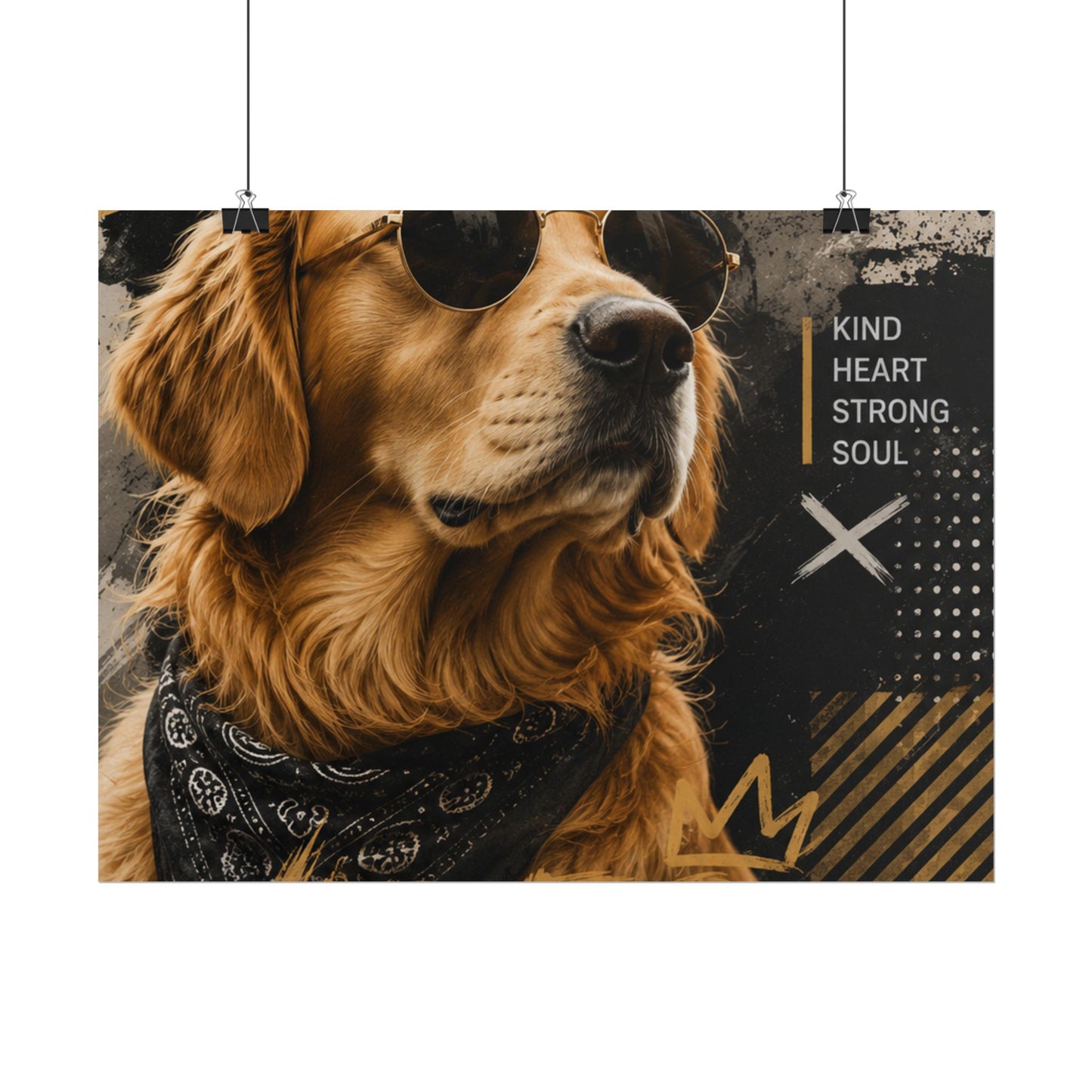 Loyal Vibes Dog Poster — Golden Retriever Wall Art ("Loyal Vibes")