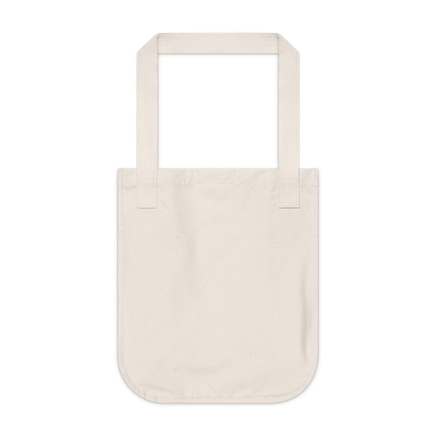 Swan Heart Organic Canvas Tote — Pastel Floral Eco-Friendly Bag