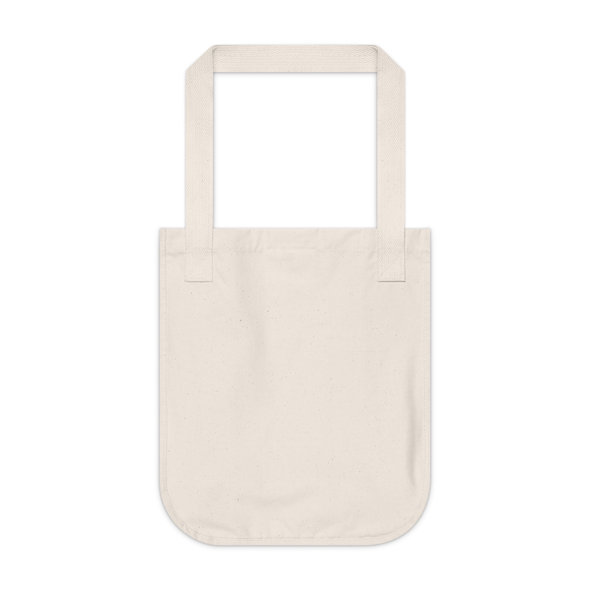 Swan Heart Organic Canvas Tote — Pastel Floral Eco-Friendly Bag