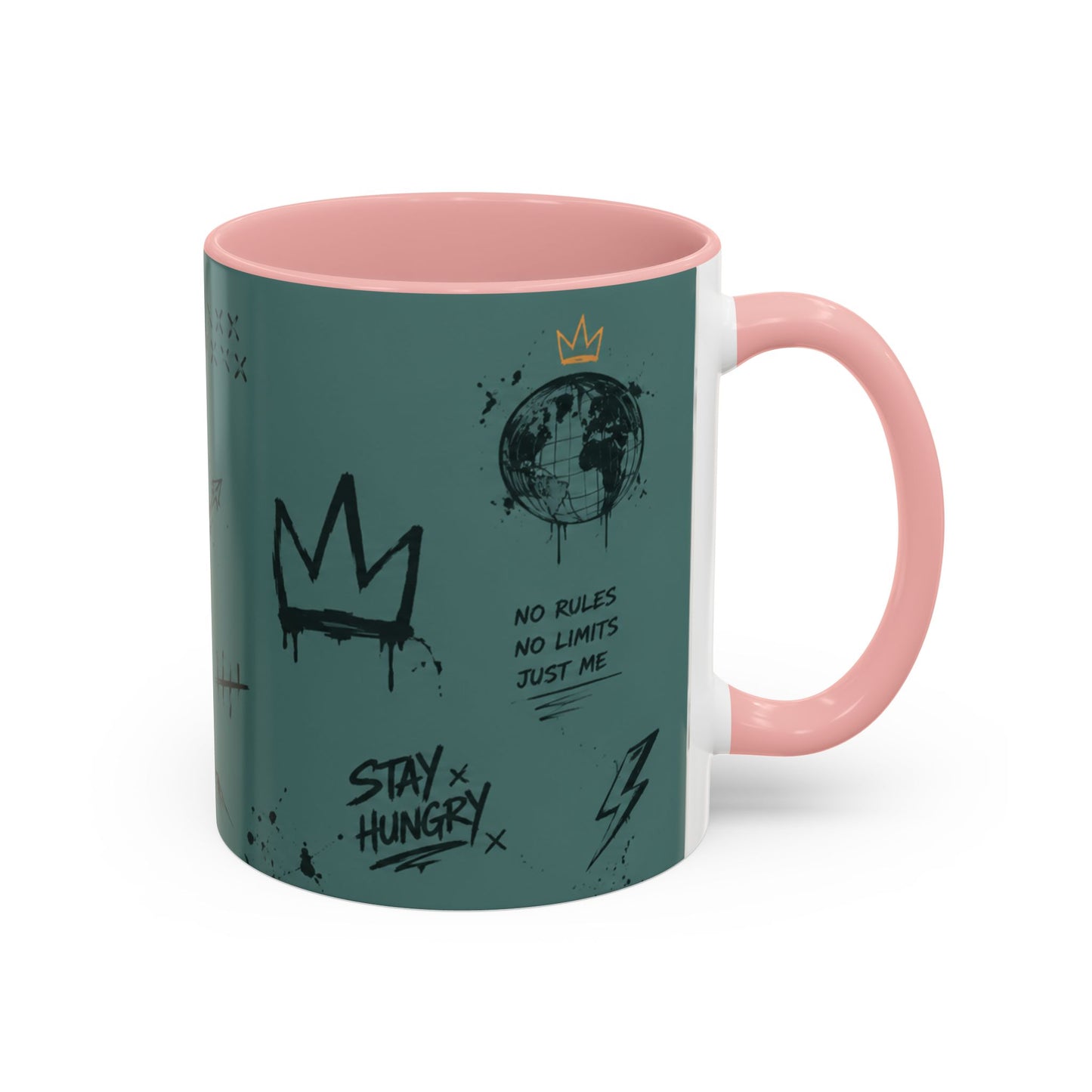 Stay Hungry Graffiti Accent Coffee Mug — 11/15oz