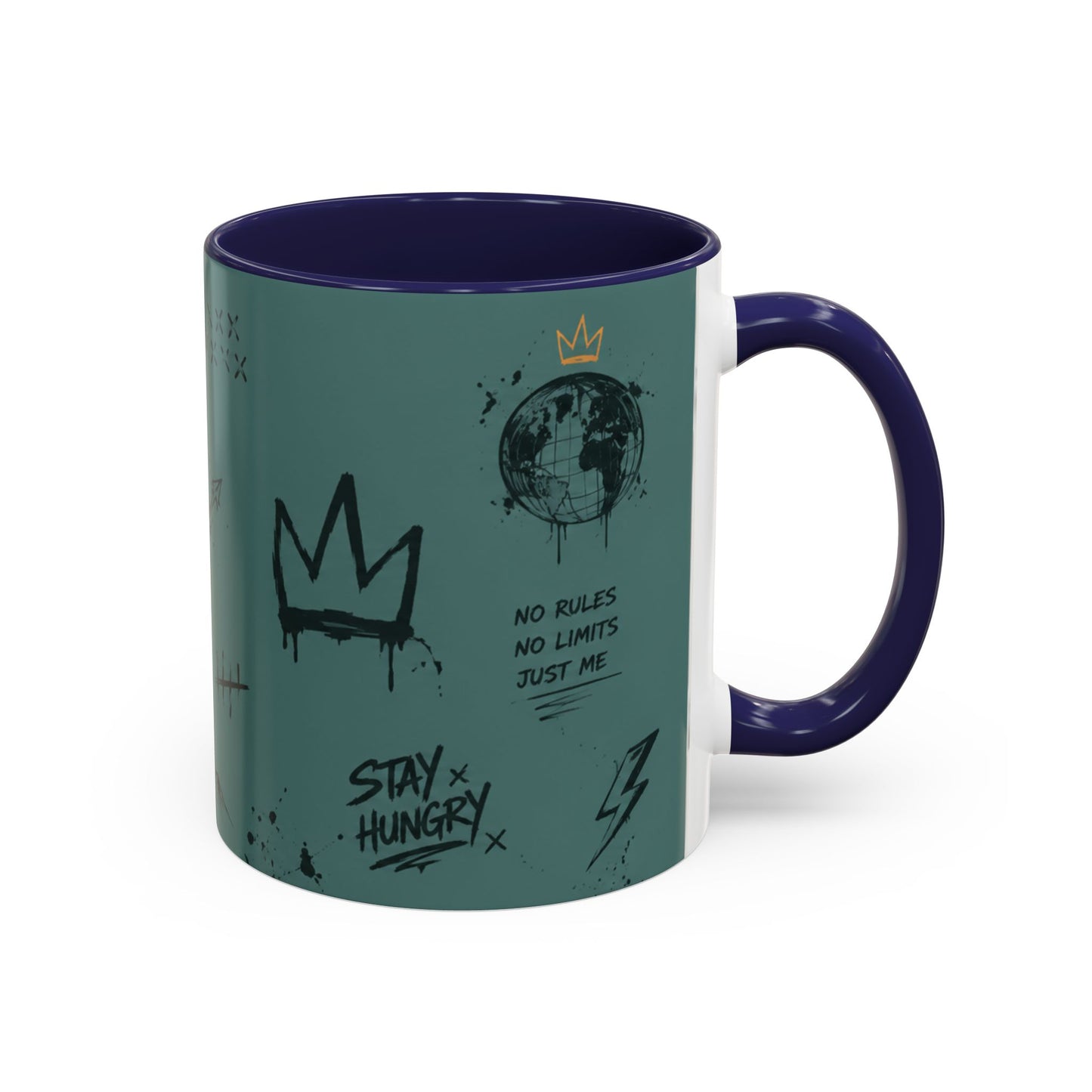 Stay Hungry Graffiti Accent Coffee Mug — 11/15oz