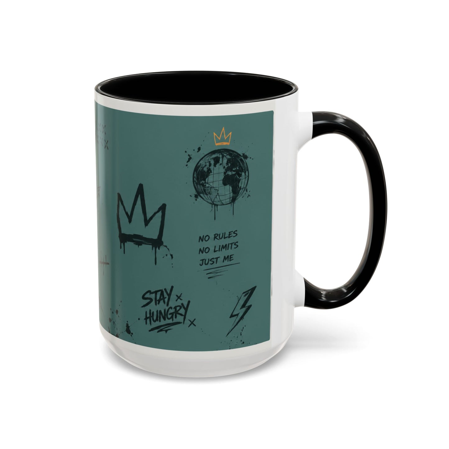 Stay Hungry Graffiti Accent Coffee Mug — 11/15oz