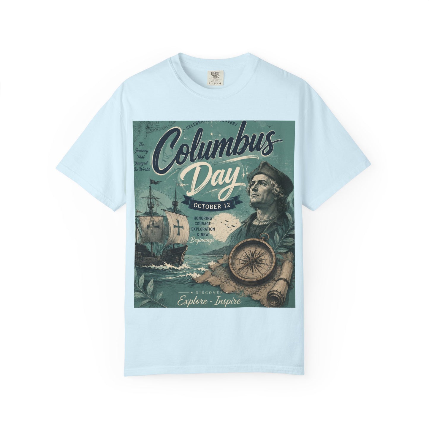 Columbus Day Vintage Graphic T-Shirt