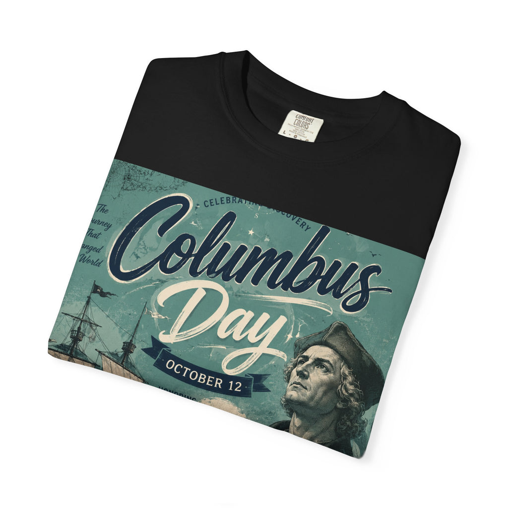 Columbus Day Vintage Graphic T-Shirt
