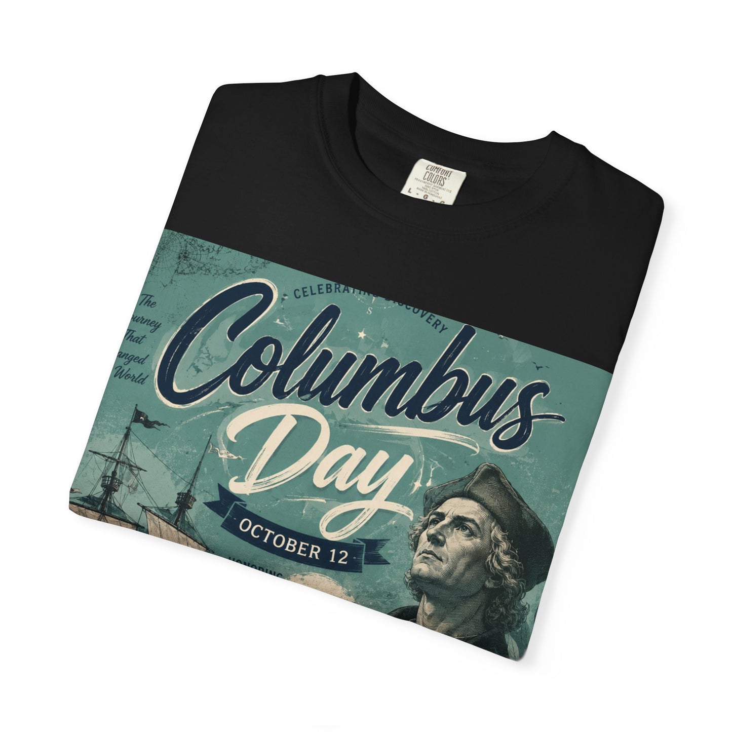 Columbus Day Vintage Graphic T-Shirt
