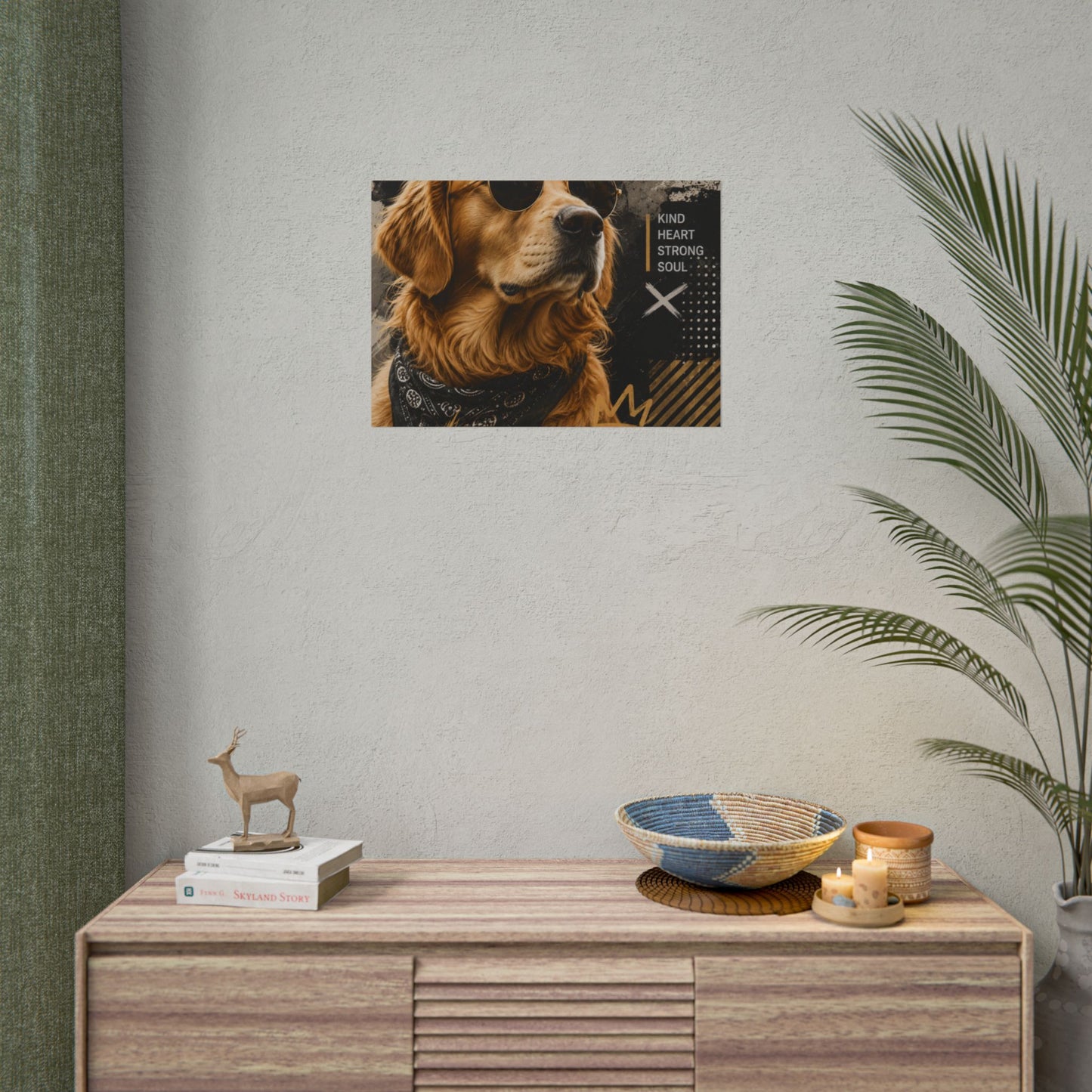 Loyal Vibes Dog Poster — Golden Retriever Wall Art ("Loyal Vibes")