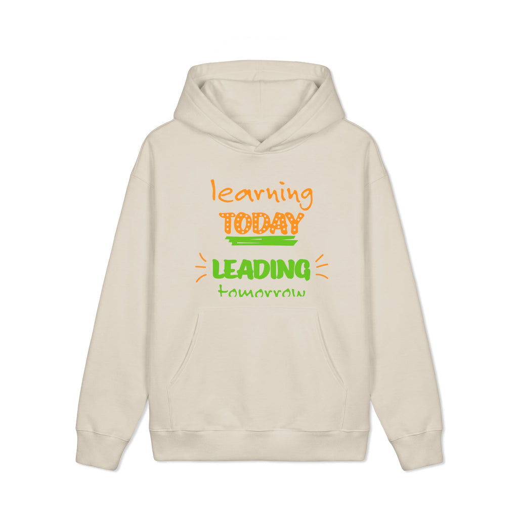 Golden Vibes Dog Hoodie — "Learning Today, Leading Tomorrow" Inspirational Pullover