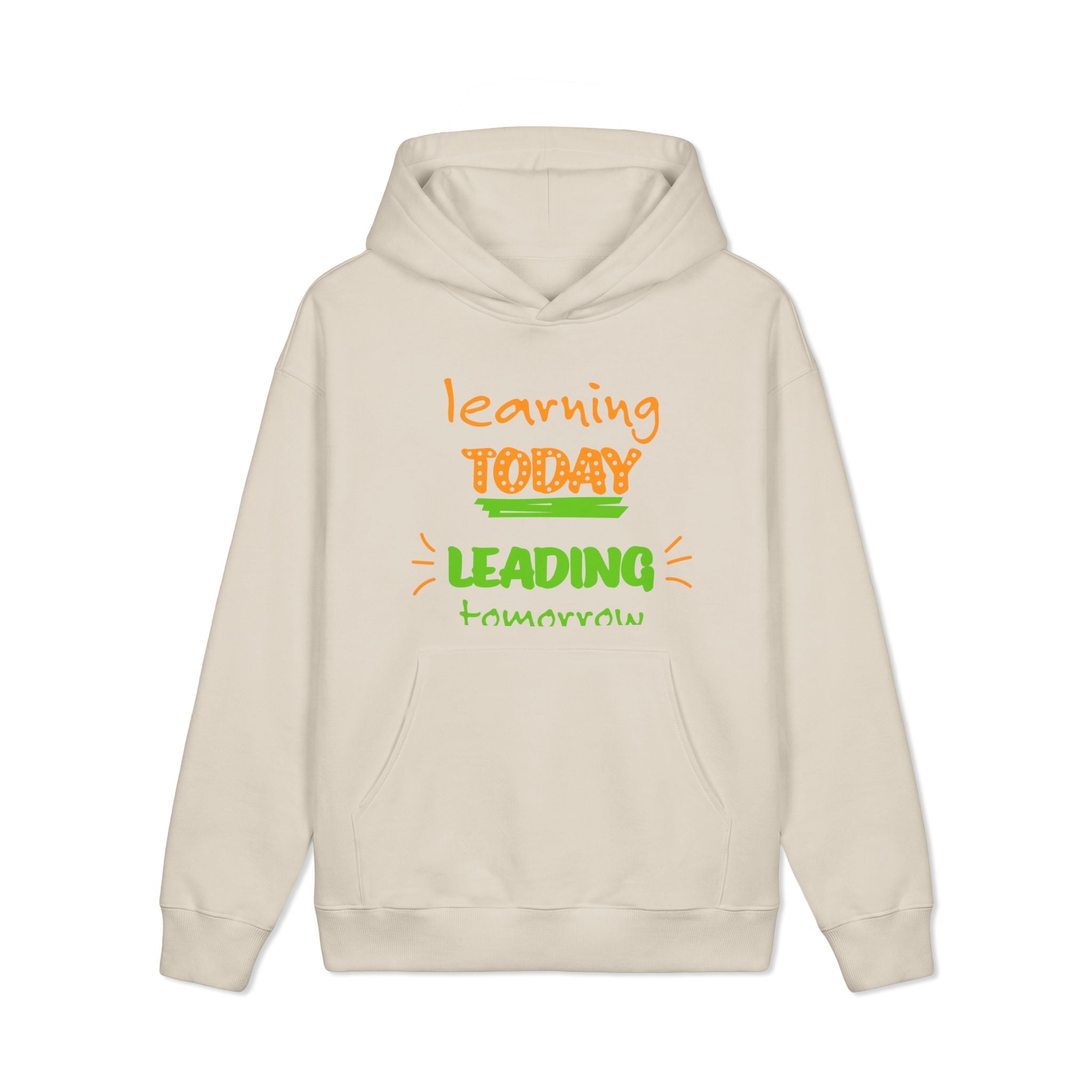 Golden Vibes Dog Hoodie — "Learning Today, Leading Tomorrow" Inspirational Pullover