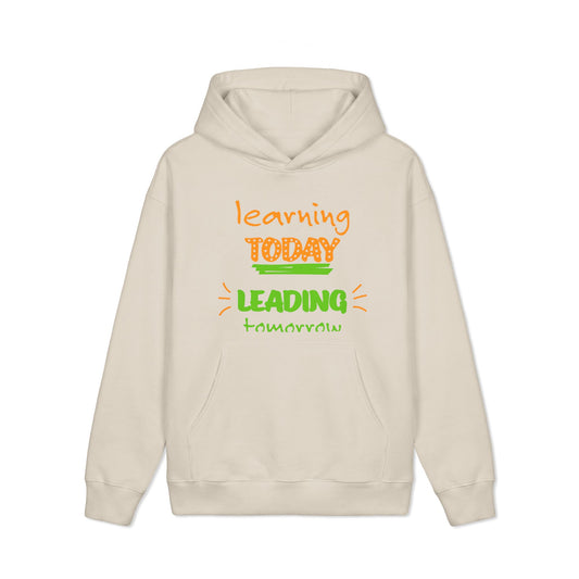 Golden Vibes Dog Hoodie — "Learning Today, Leading Tomorrow" Inspirational Pullover