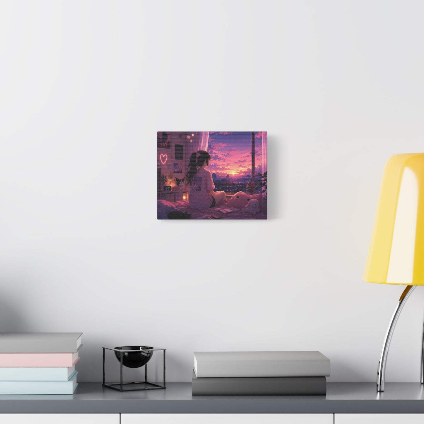 Dreamscape Anime Sunset Canvas