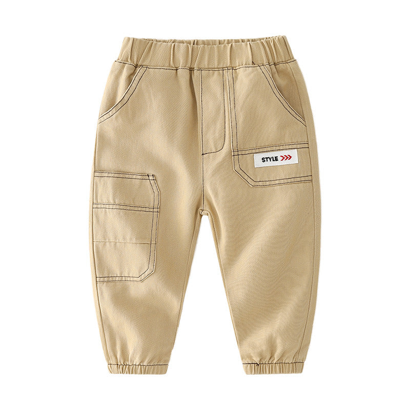 Kids' Mid-rise Spring Casual Cargo Pan