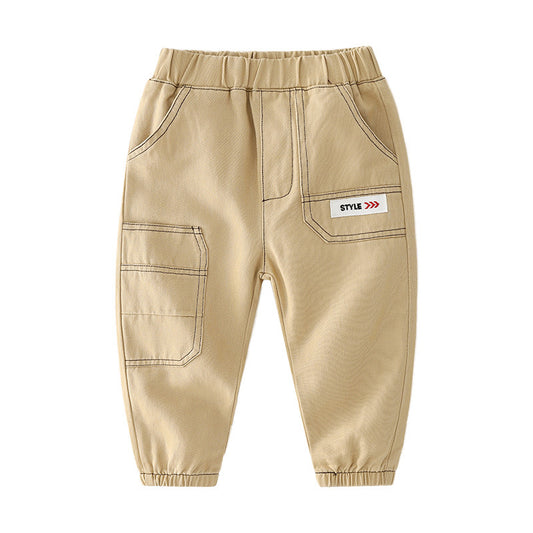 Kids' Mid-rise Spring Casual Cargo Pan